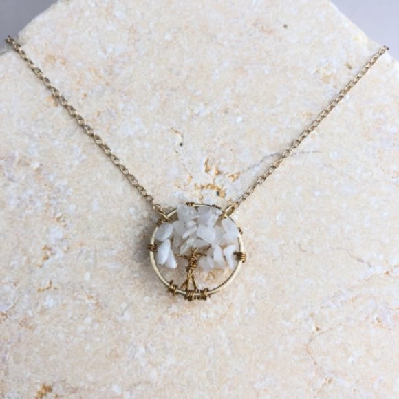 Whimsical Tree Necklace, Novelty Tree Necklace, 3D Necklace - Picture 4 of 4